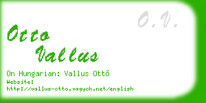 otto vallus business card