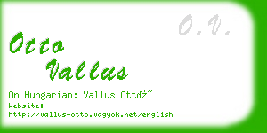 otto vallus business card